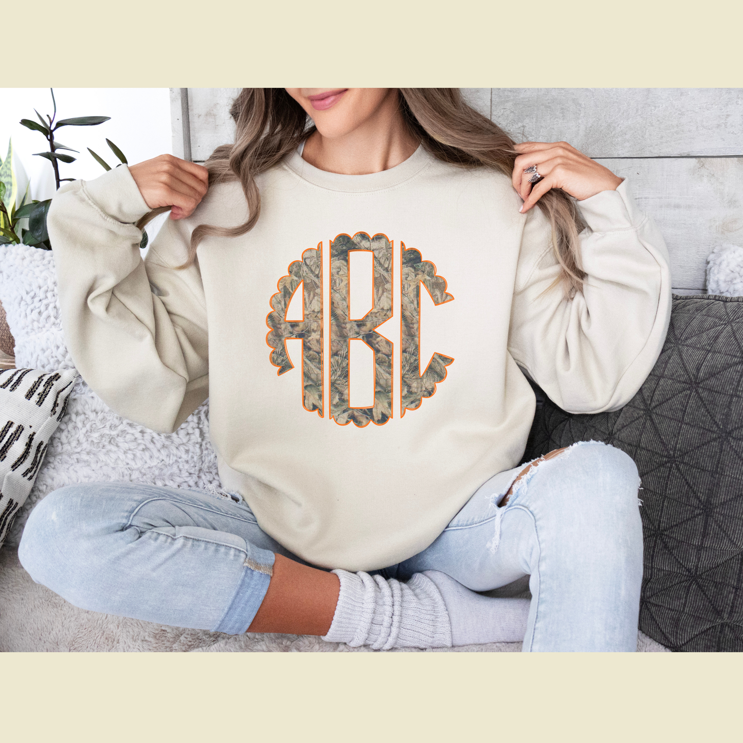 Real Tree Monogram Sweatshirt- CUSTOM