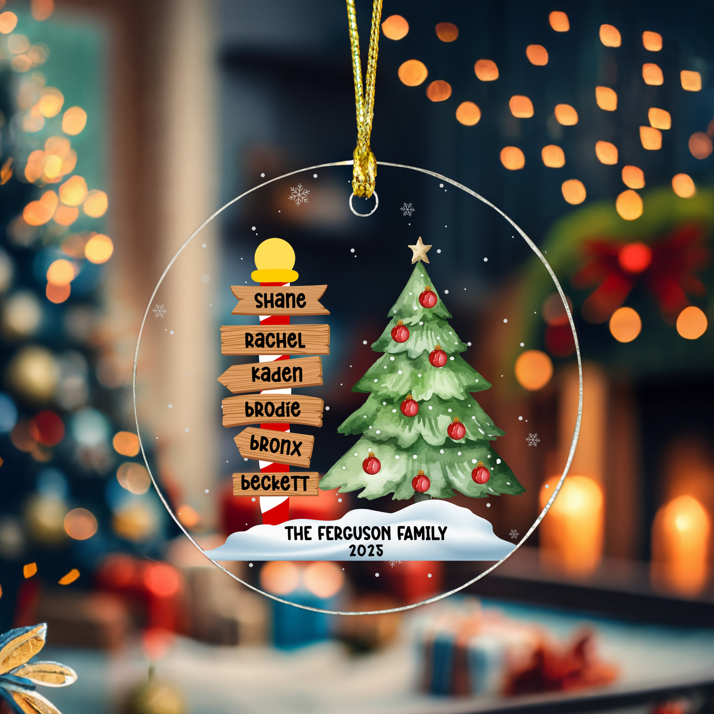 Custom North Pole Ornament