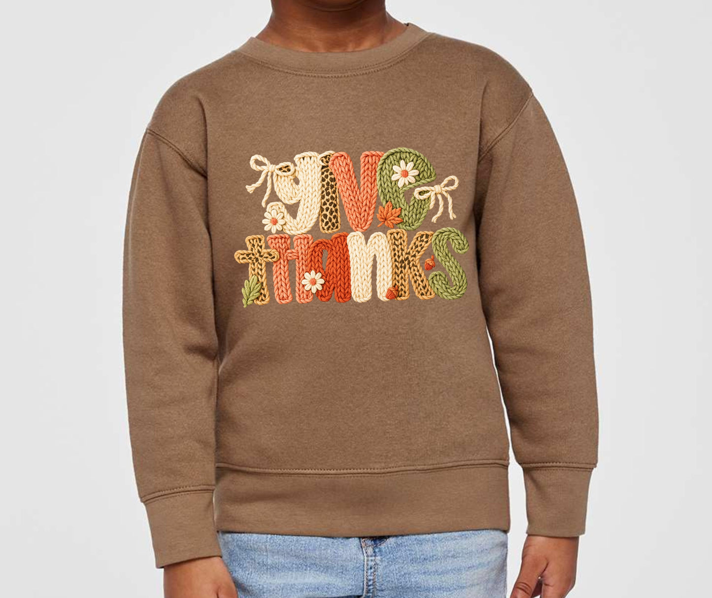 Give Thanks Sweatshirt-Youth-2 Colors