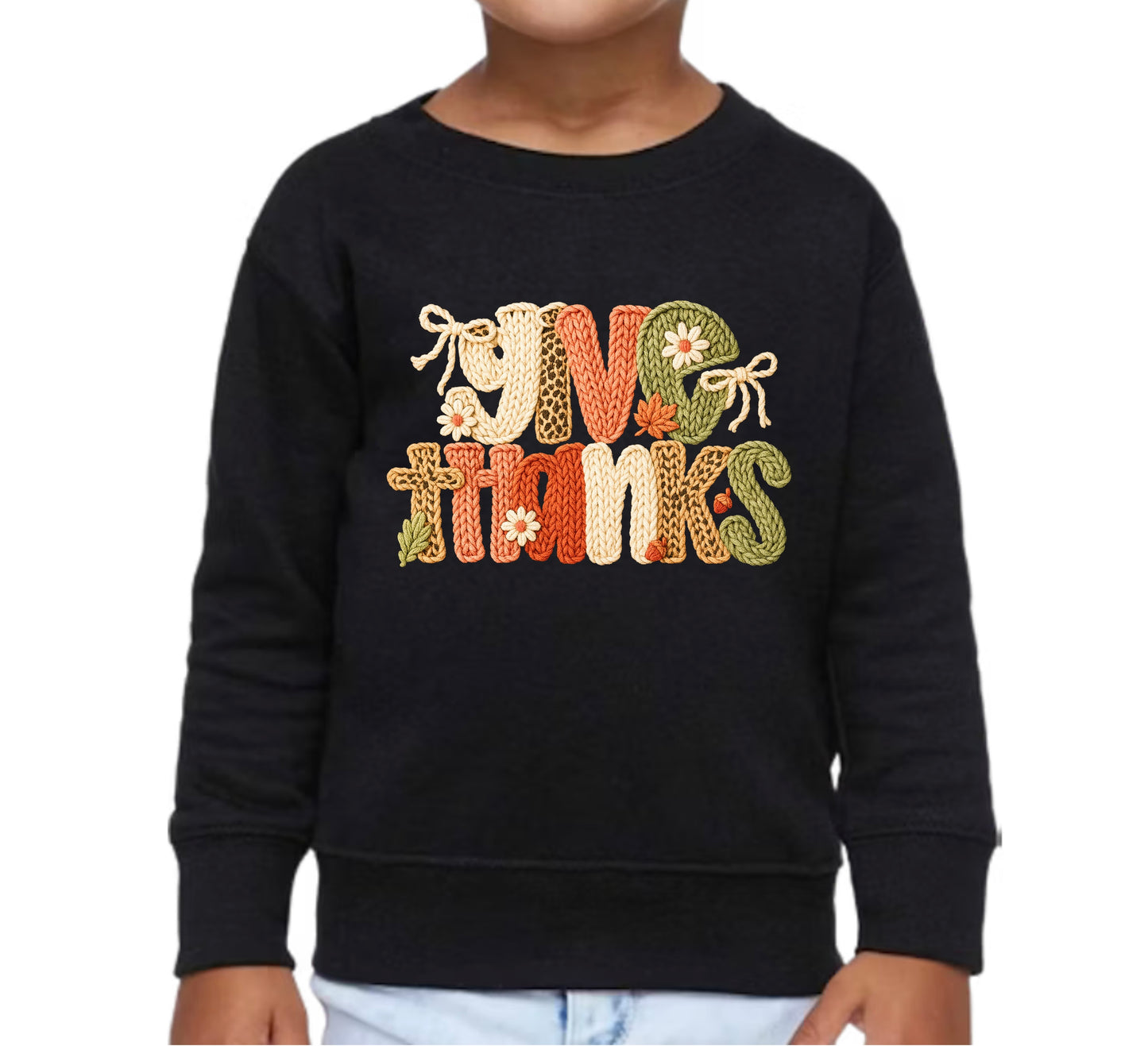 Give Thanks Sweatshirt-Youth-2 Colors