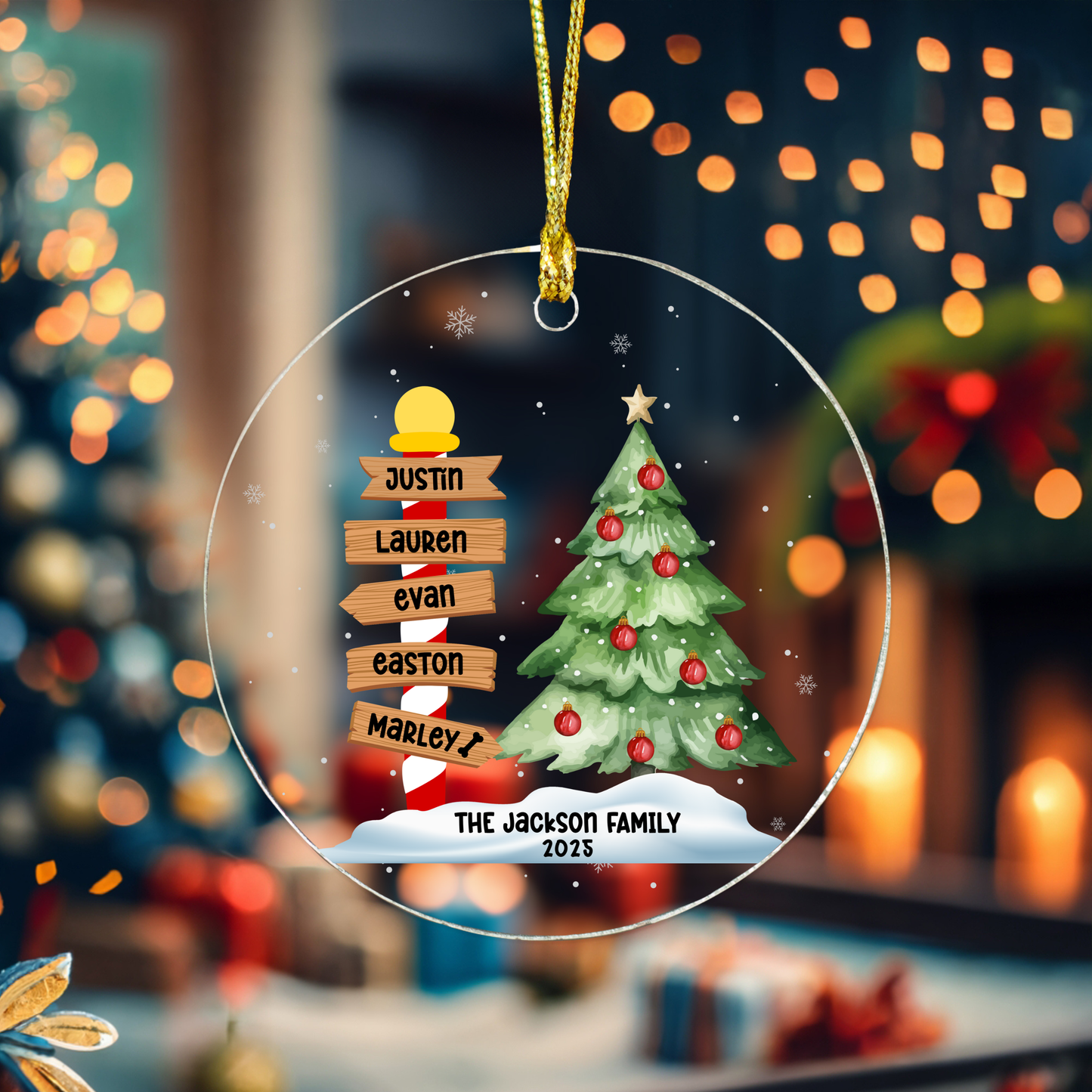 Custom North Pole Ornament