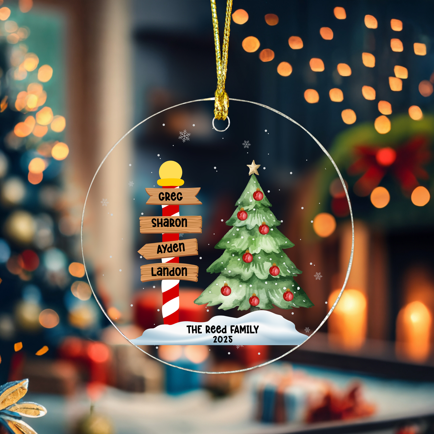 Custom North Pole Ornament